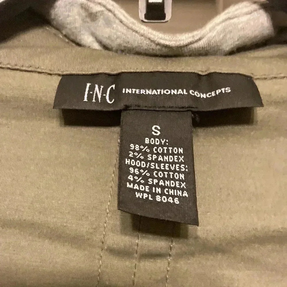 Inc international Concepts Army Green Light Jacket Size S - Picture 2 of 6